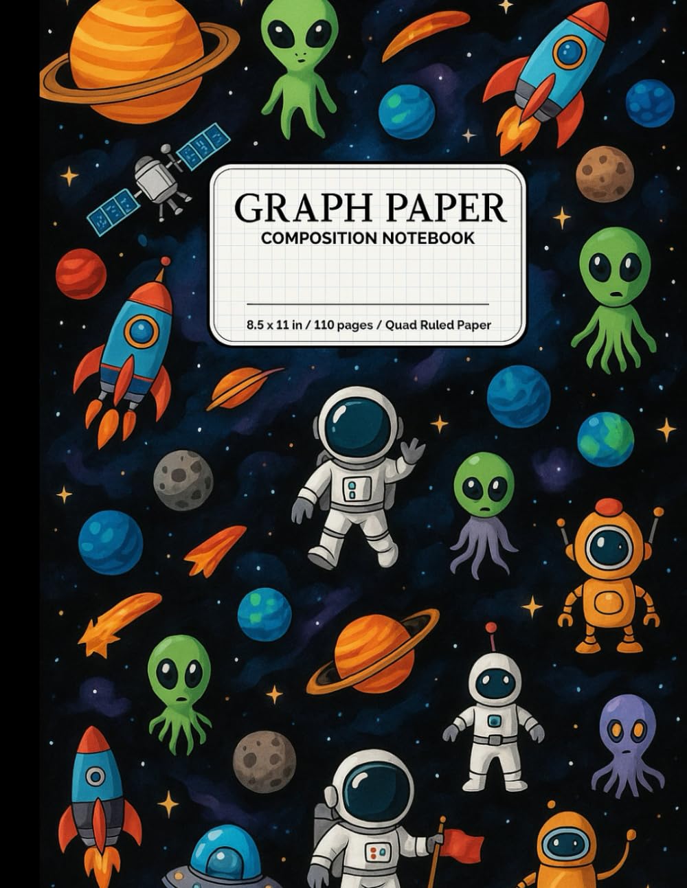 ler totalmente Graph Paper Notebook: Composition Notebook | Astro Grid Paper Notebook | 110 Pages (Large, 8.5 x 11) Multi-functional Composition Notebook: 10+ Uses in One