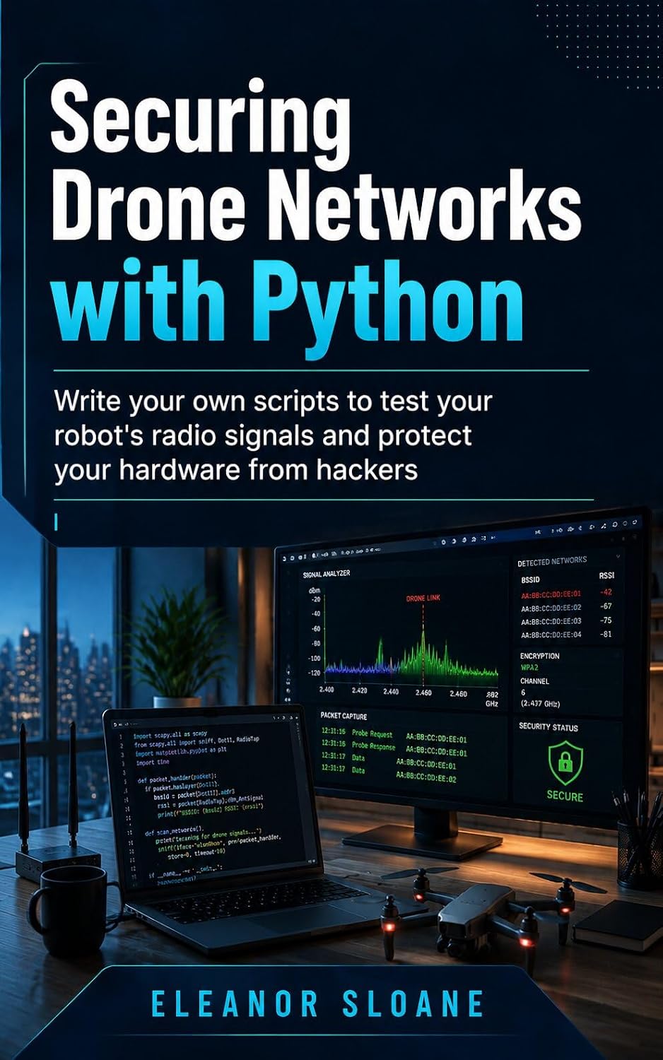 capítulo por capítulo baixar SECURING DRONE NETWORKS WITH PYTHON: Write Your Own Scripts to Test Your Robot's Radio Signals and Protect Your Hardware from Hackers (English Edition)