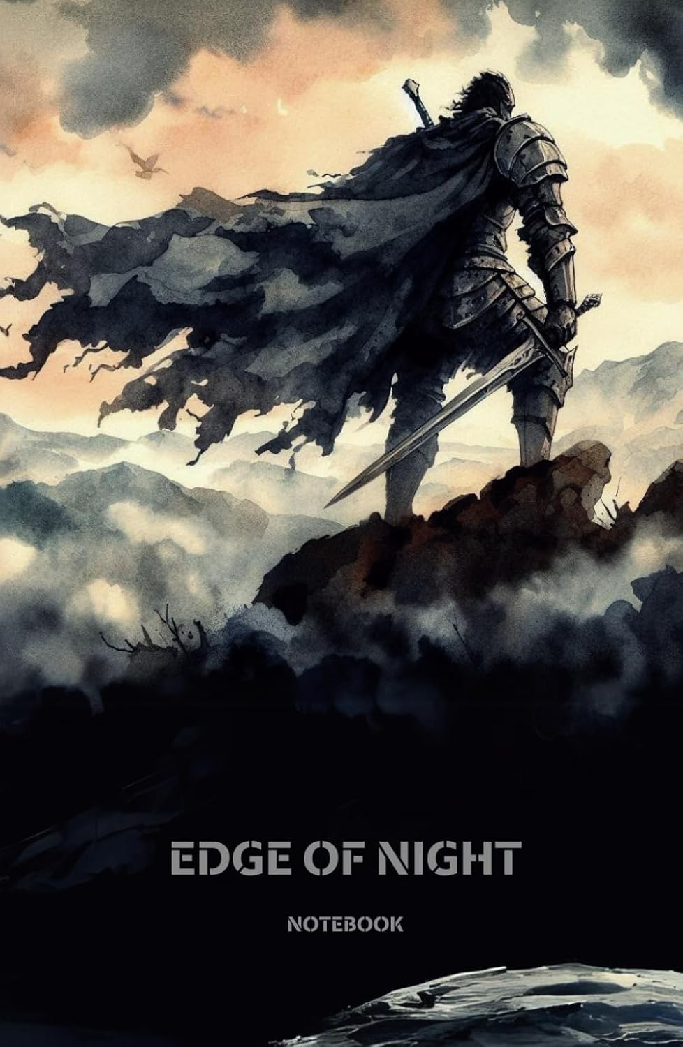 ler totalmente Notebook, Edge Of Night: The Warrior's Path, Hardcover Journal Notebook, 160 Pages, Size: (5.5 x 8.5 Inches), (13.9 x 21.5 Cm), Light Gray Lined