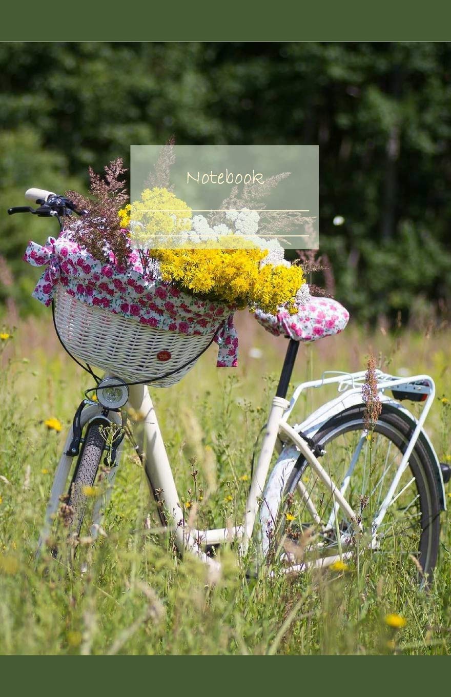 Notebook: Dotted grid Journal. Bullet Diary. Ideal for Notes, Memories, Journaling, Creative planning and Calligraphy practice. 120 Pages. Soft matte... idea. (Bicycle, basket with flowers cover). baixar livro de graça