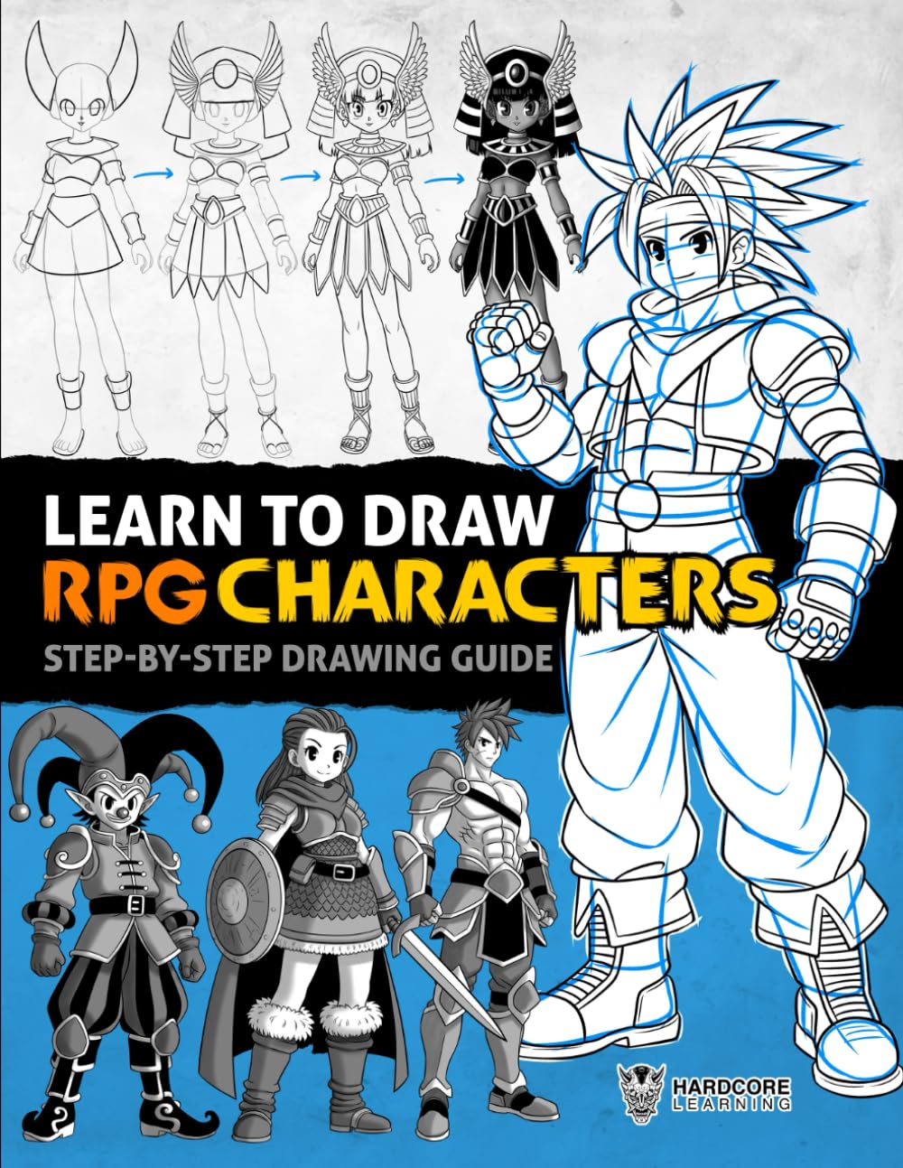 ler totalmente Learn to Draw RPG Characters: Step-by-Step Drawing Guide to Create Heroes, Villains, Demons, Wizards, Princesses, Warriors, and other Fantasy Figures (Anatomy for Artists)