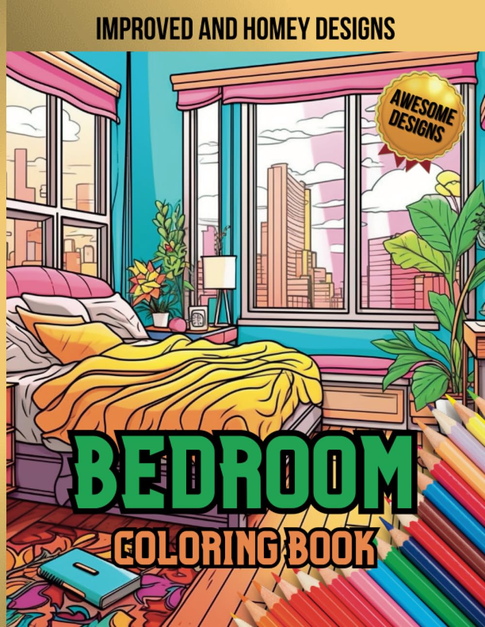 Bedroom Coloring Book: Cozy Retreats baixar livro de graça