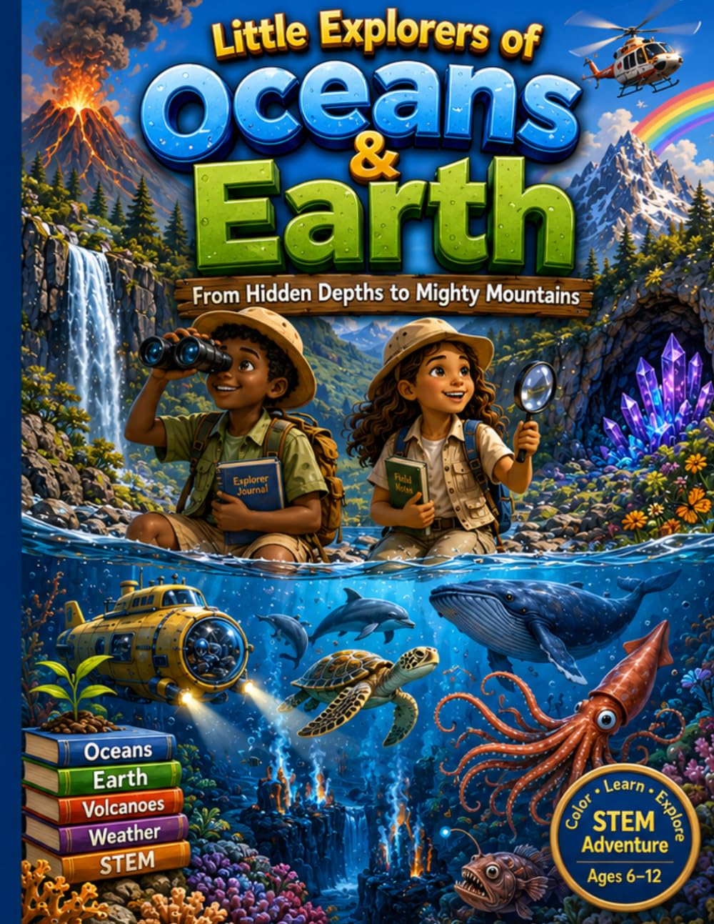 Little Explorers of Oceans & Earth Science and S.T.E.M. Children's Coloring Book: A STEM Coloring & Activity Adventure Filled with Ocean Life,... 6–12 (Little Explorers STEM Adventure Series) baixar o livro de graça