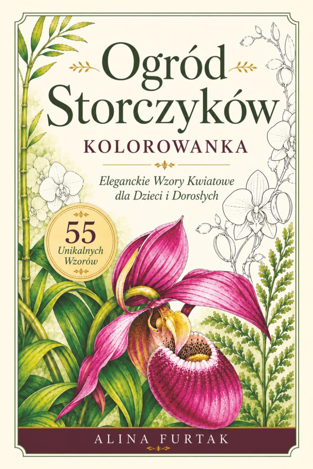Ogród Storczyków Kolorowanka: Eleganckie Wzory Kwiatowe dla Dzieci i Dorosłych (Polish Edition) baixar livro de graça