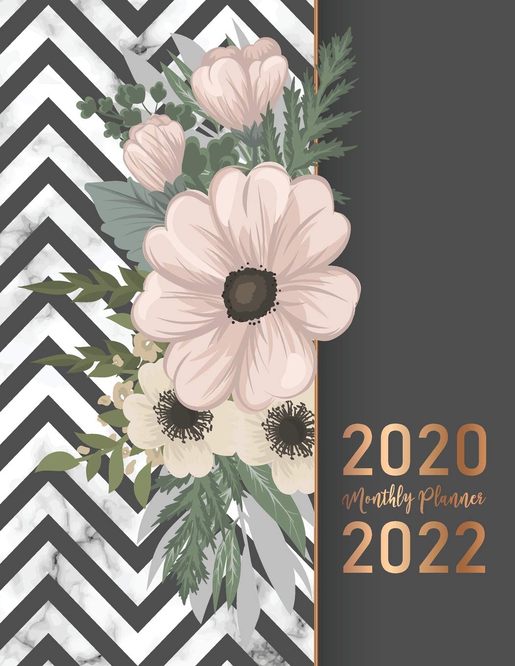 2020-2022 Monthly Planner: Elegant Marble Flower Cover - 2020-2022 Three Year Planer with Holidays - Agenda Yearly Goals Monthly Calendar 36 Months -... Journal Notebook - Personal Appointment Book baixar livro de graça