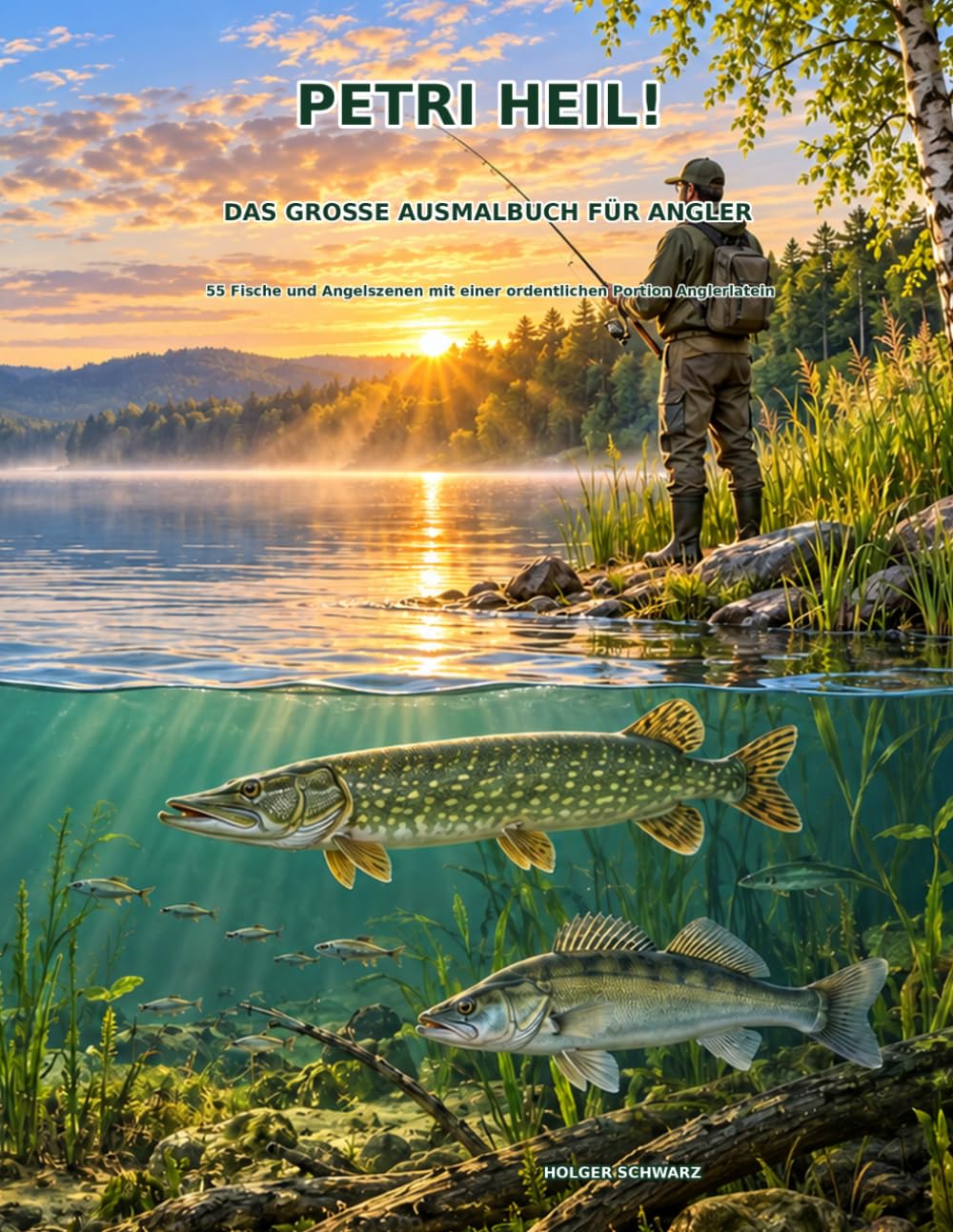 capítulo por capítulo baixar PETRI HEIL!: Das große Ausmalbuch für Angler - 55 Fische und Angelszenen mit einer ordentlichen Portion Anglerlatein (German Edition)