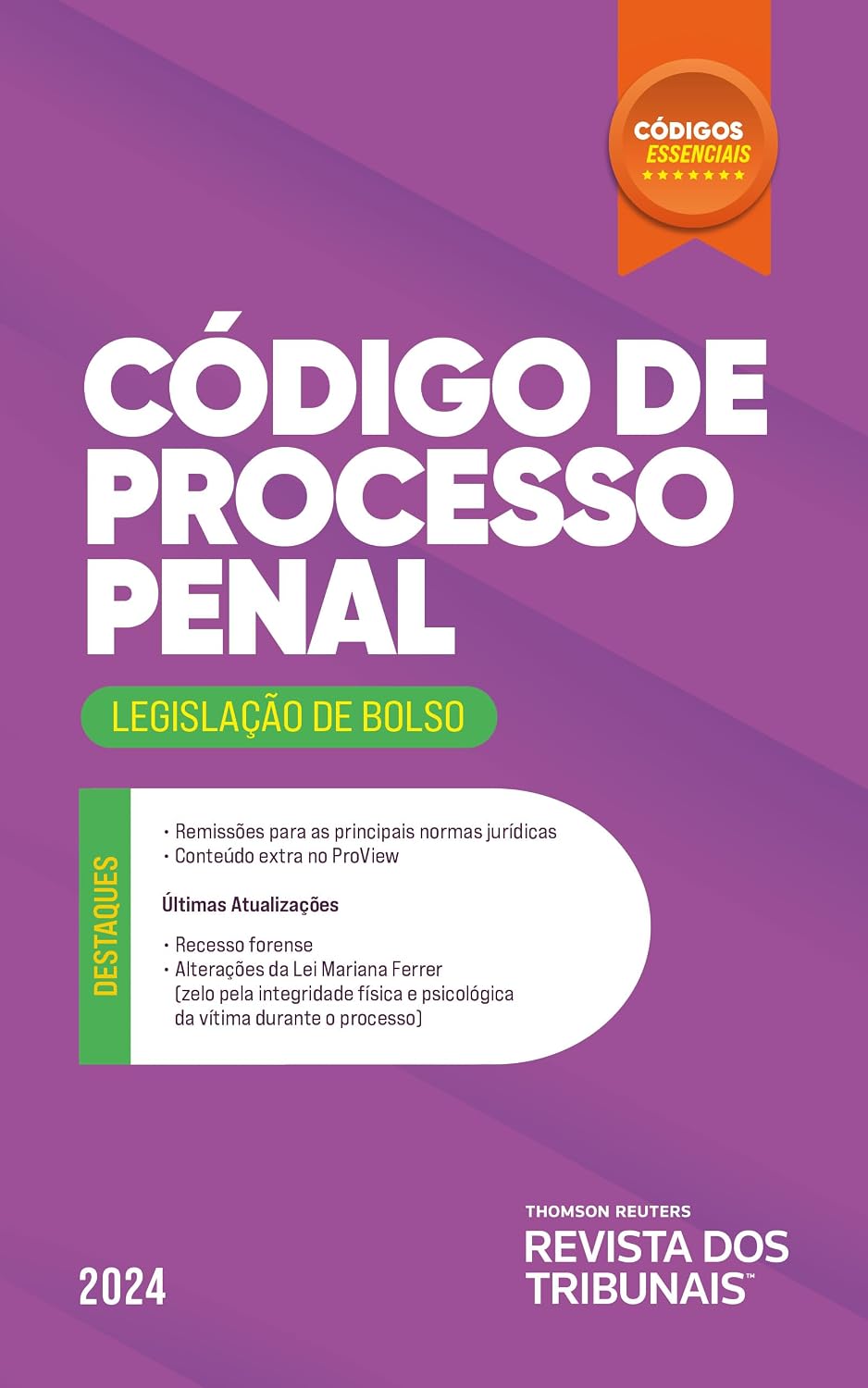 Código de Processo Penal - Códigos Essenciais RT bolso baixar livro de graça