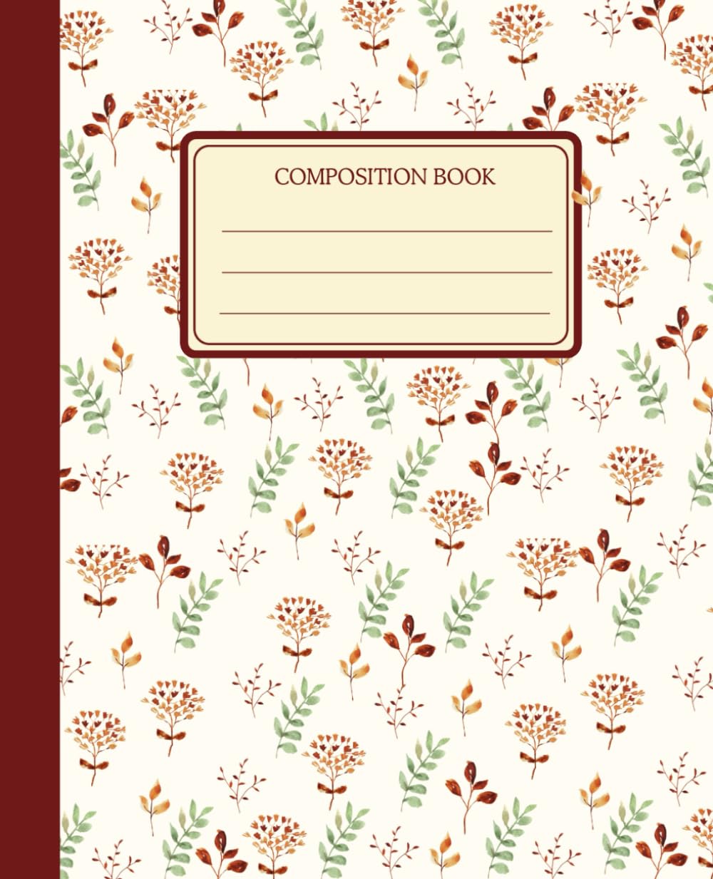 Composition Notebook for Students | University School Notebook | Vintage Autumn Flower Illustration | Gift for Students: University Notebook with... Notebook for Students (Portuguese Edition) baixar livro de graça
