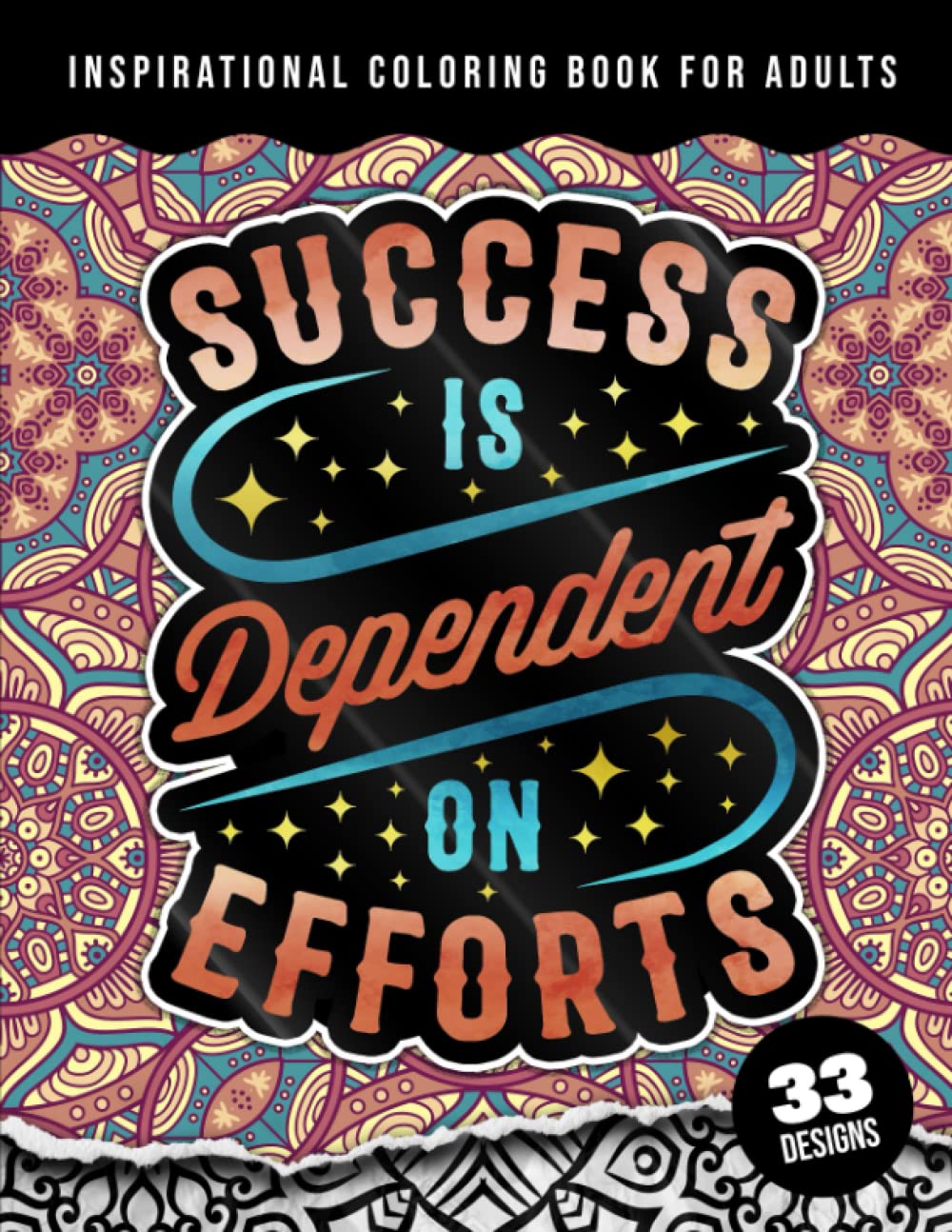 capítulo por capítulo baixar Inspirational Coloring Book For Adults: Success Is Dependent On Efforts: 44 Funny Color Pages for Stress Relief and Relaxation, Matte Cover & 8.5"x11" Easy Large Print Designs