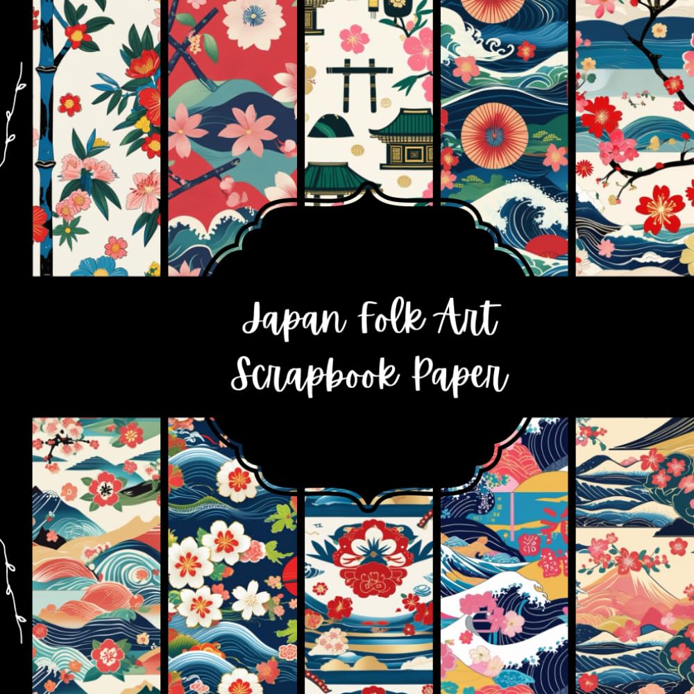 Japan Folk Art Scrapbook Paper, Asian Junk Journal Paper, Travel Decorative Paper, DIY Projects, Origami, Collage Sheets, Decoupage Paper, 10 Designs, Double SIded baixar o livro de graça
