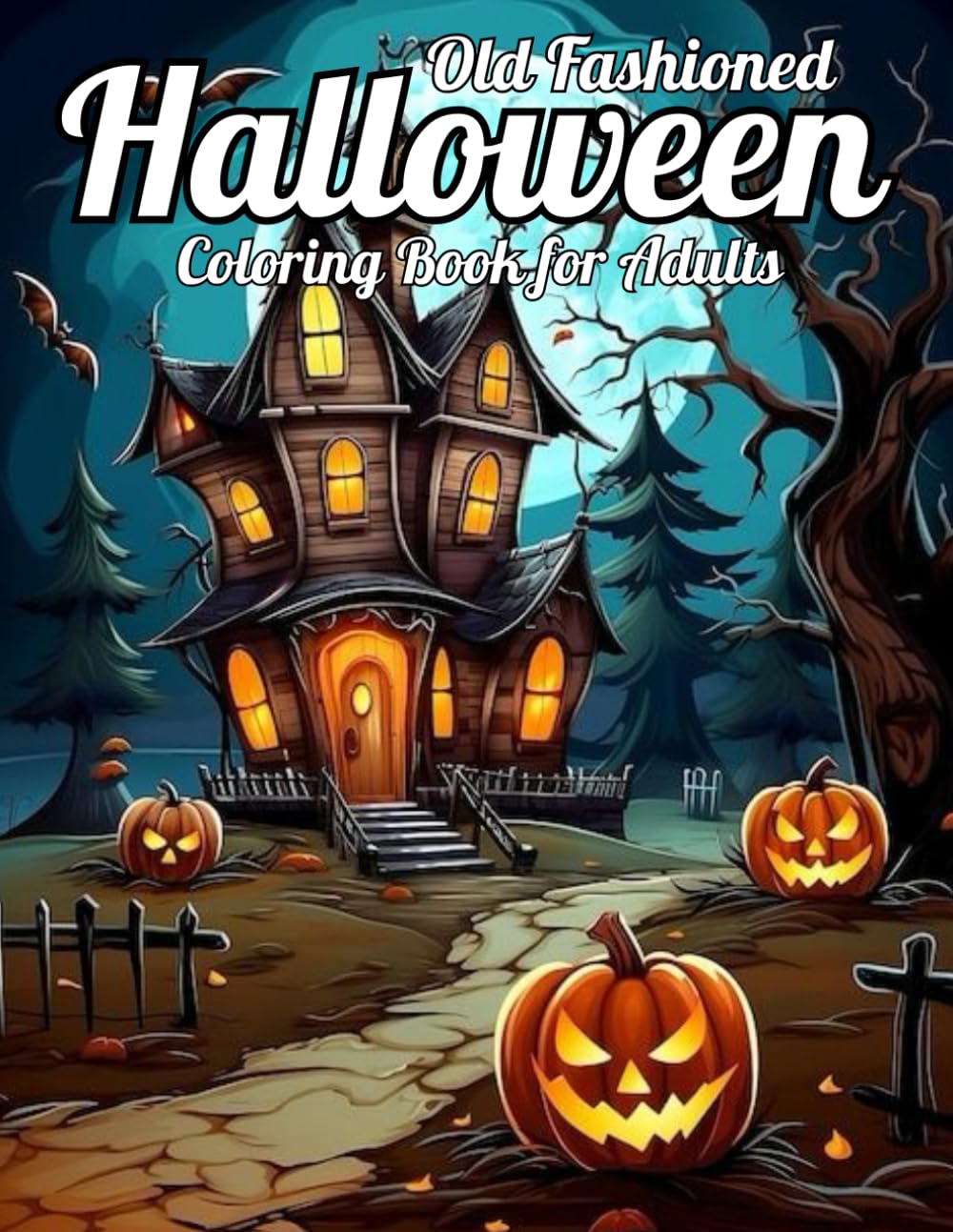 capítulo por capítulo baixar Old Fashioned Halloween Coloring Book for Adults: 100 Pages Easy Old Fashioned Halloween Coloring Book for Adults and Seniors
