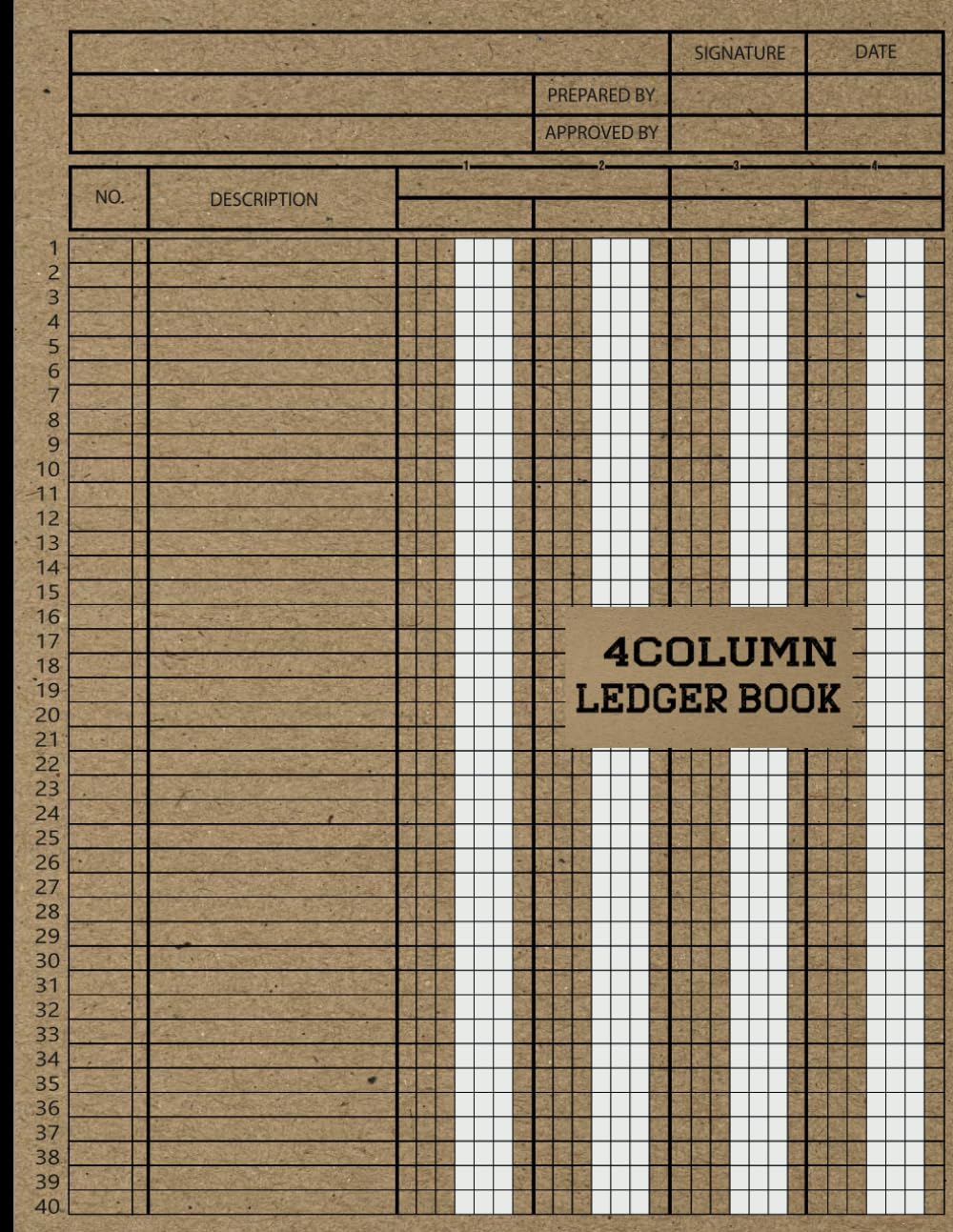 4 Column Ledger Account Book: Large Simple Four Column for Bookkeeping, Accounting and Personal Use | Log Book for Small Business and Personal Use: Account Journal/Notebook / White Cover baixar o livro de graça