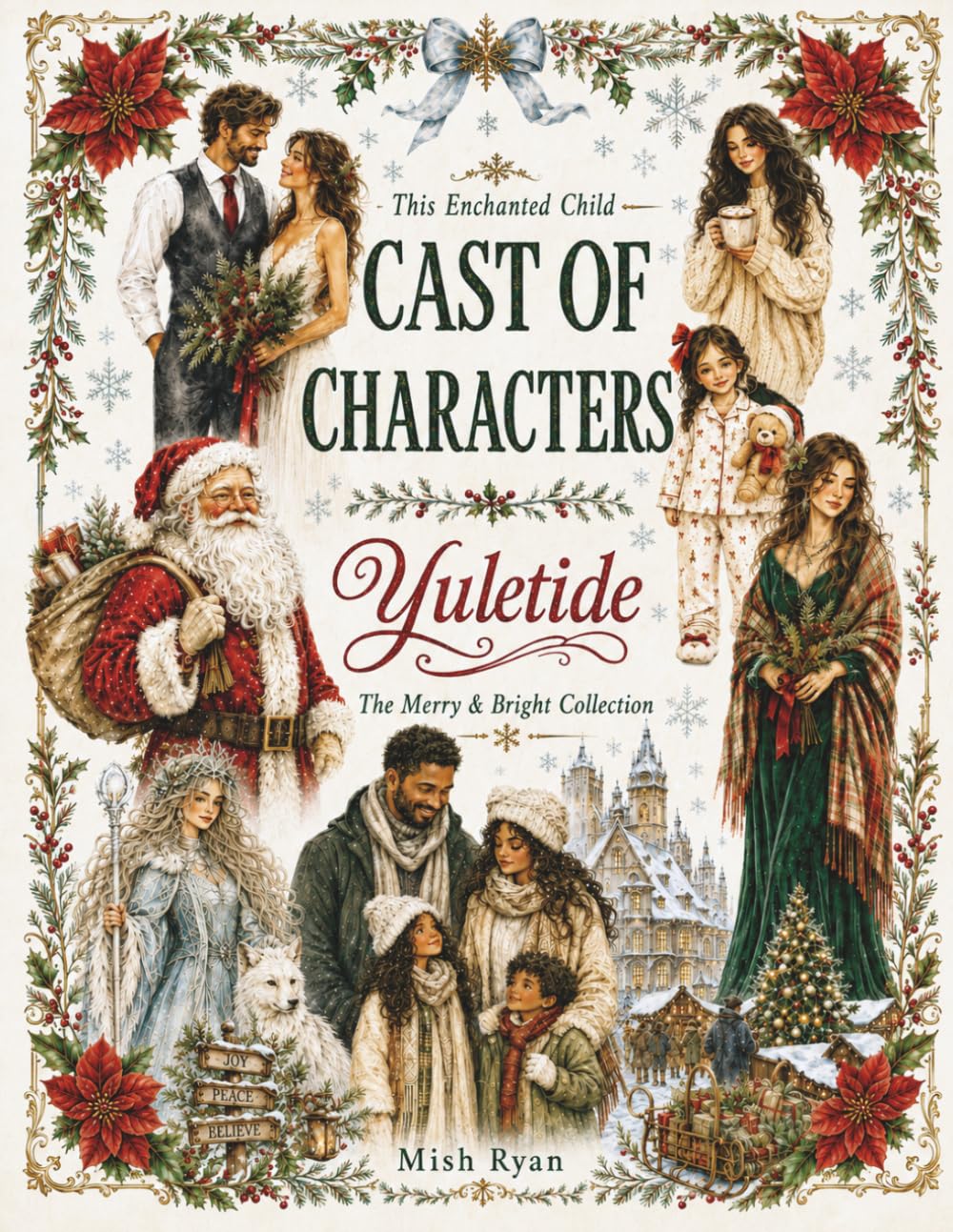 ler totalmente Cast of Characters: Volume Three - Yuletide: 500+ Illustrated Christmas Cut-Out Personas and Scenes for Interactive Folios, Paper Dolls & Junk Journals: The Merry & Bright Collection