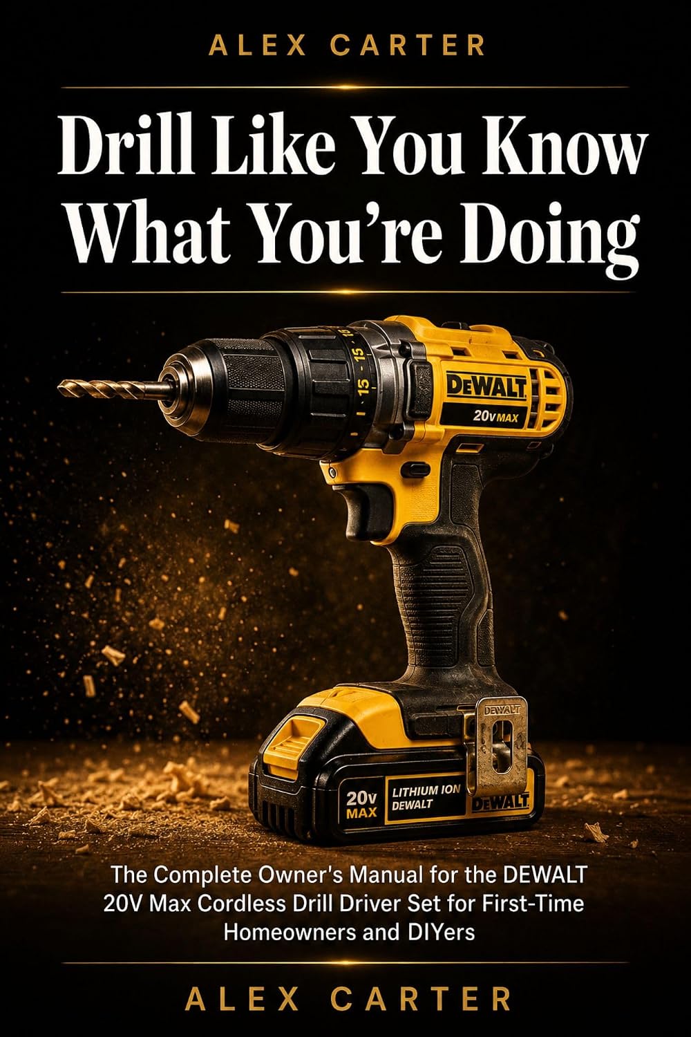 capítulo por capítulo baixar Drill Like You Know What You're Doing: The Complete Owner's Manual for the DEWALT 20V Max Cordless Drill Driver Set for First-Time Homeowners and DIYers (English Edition)