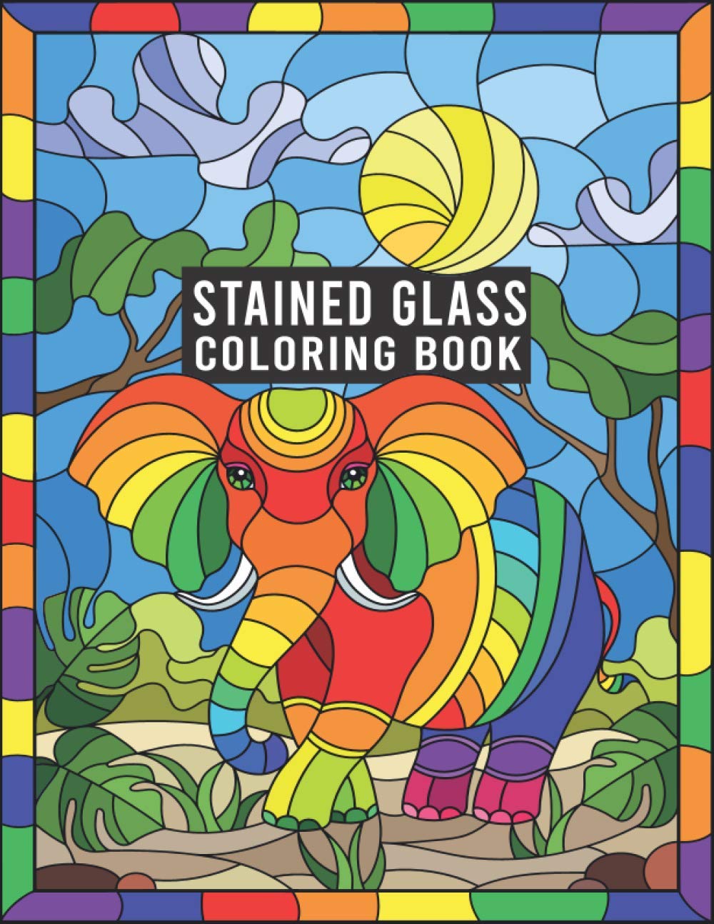 ler totalmente Stained Glass Coloring Book: An Adult Coloring Book with 49 Beautiful Flower & Animal Designs for Stress Relief and Relaxation