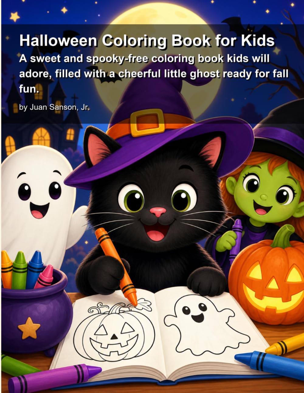 Halloween Coloring Book for Kids: A sweet and spooky-free coloring book kids will adore, filled with a cheerful little ghost ready for fall fun. baixar o livro de graça