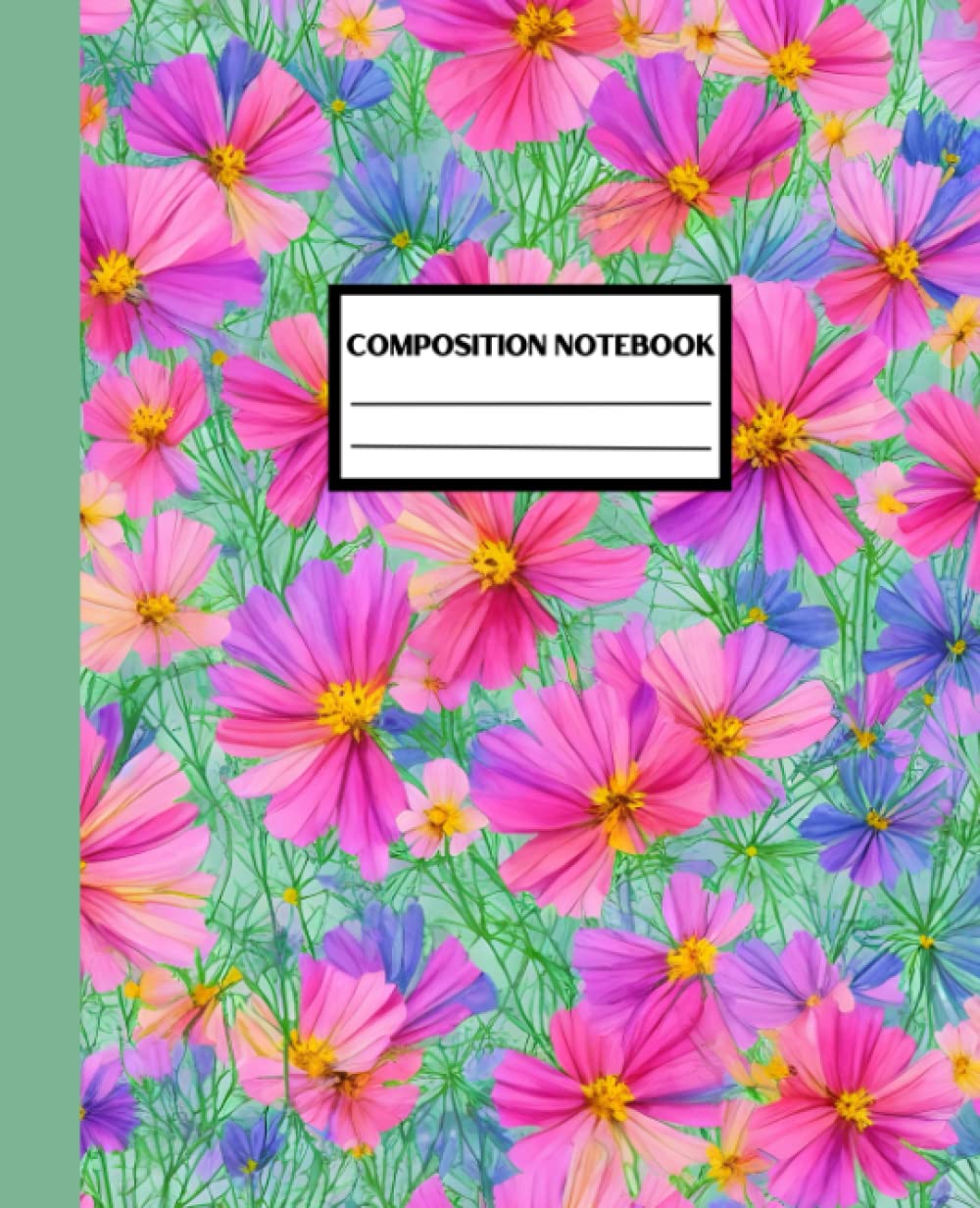 Composition Notebook: Watercolor Floral Design Composition Notebook, Flower Botanical Illustration - College Ruled, 7.5 x 9.25, 120 Pages for Note-taking and Planning baixar livro de graça