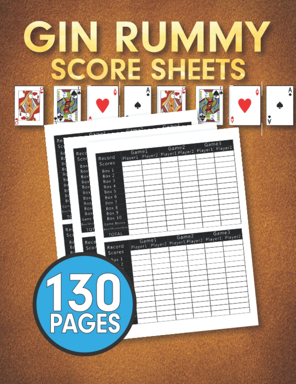 Gin Rummy Score Sheets: Score Pads for Gin Rummy, Notebook for Keeping Track of All Your game Scores baixar o livro de graça