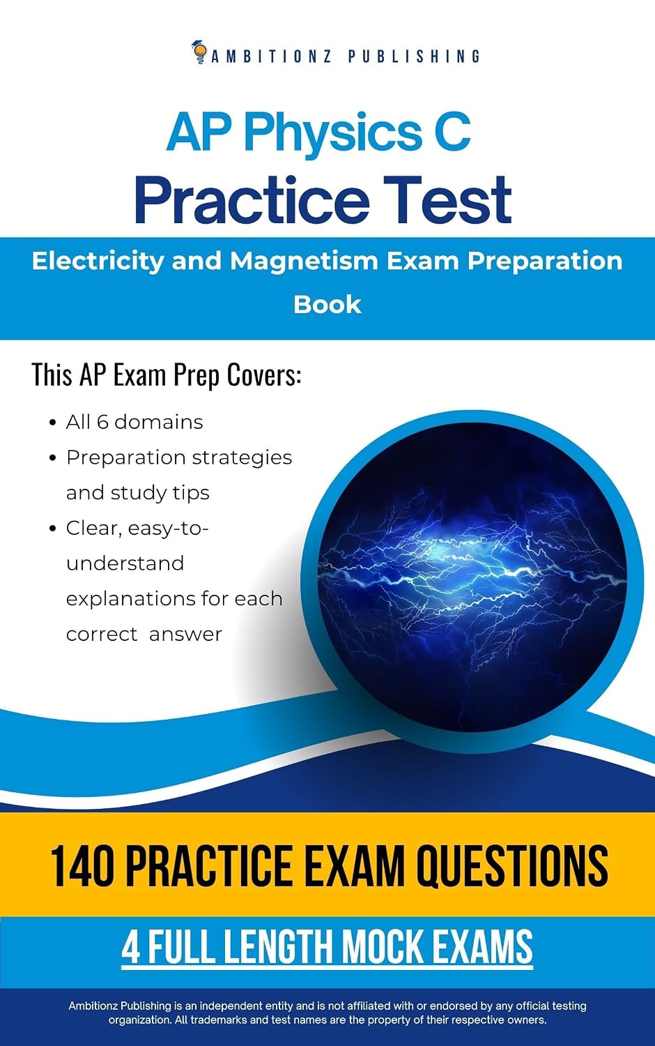 AP Physics C: Electricity and Magnetism Practice Test: A Practical Test Prep Book with 140 Multiple-Choice Questions, 4 Mock Exams, and Clear Answer Explanations... You Pass on Your First Try (English Edition) baixar livro de graça