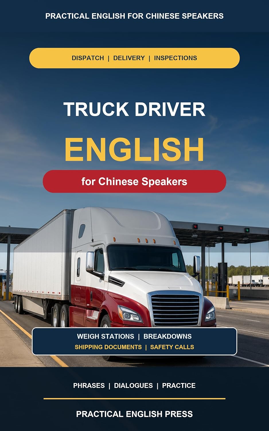 Truck Driver English for Chinese Speakers: Dispatch, Pickup, Delivery, Weigh Stations, Roadside Inspections, Breakdowns, Shipping Documents, and Safety Calls (English Edition) baixar livro de graça