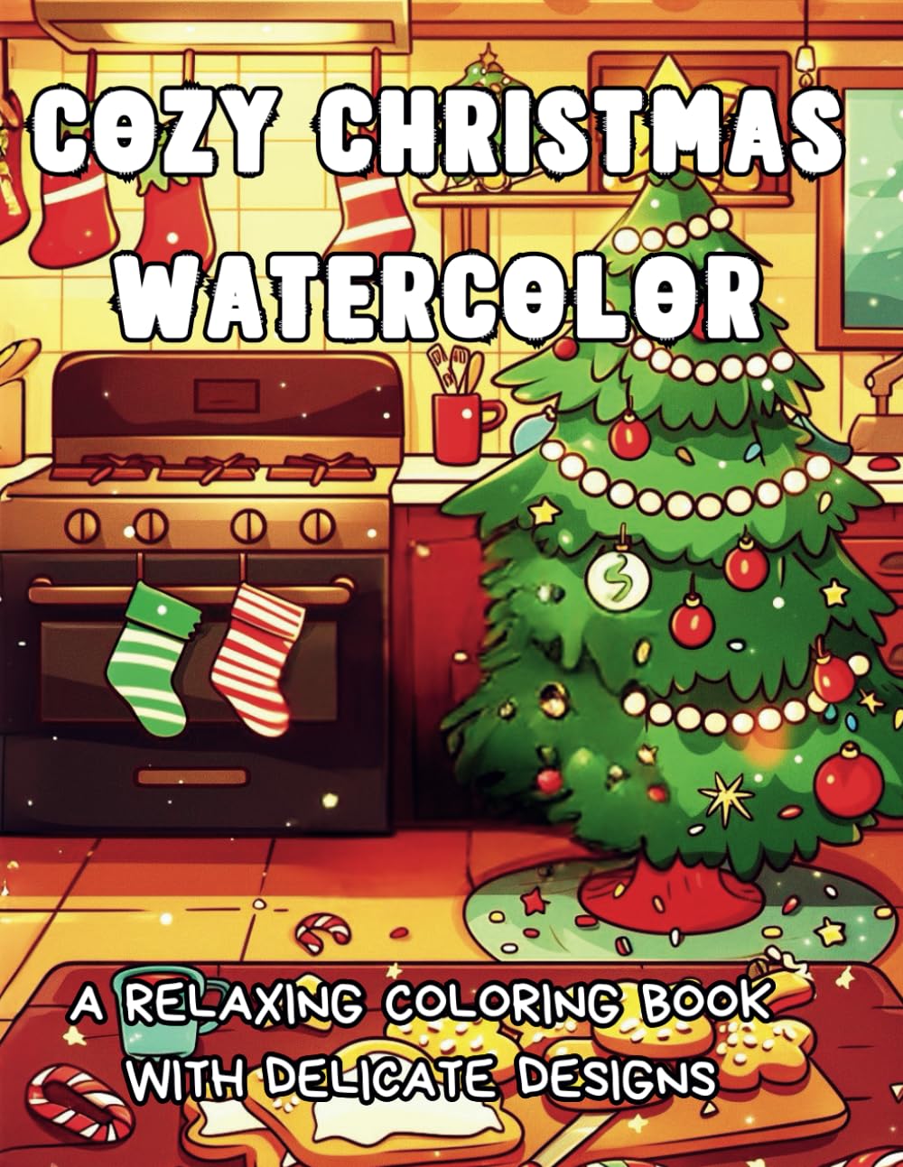 Christmas Watercolor: Paint the Beauty of Christmas with Soft and Soothing Hues 50+ Designs Coloring Pages with Mindful Holiday Designs for for Adult... and Anxiety Relief (Portuguese Edition) baixar livro de graça