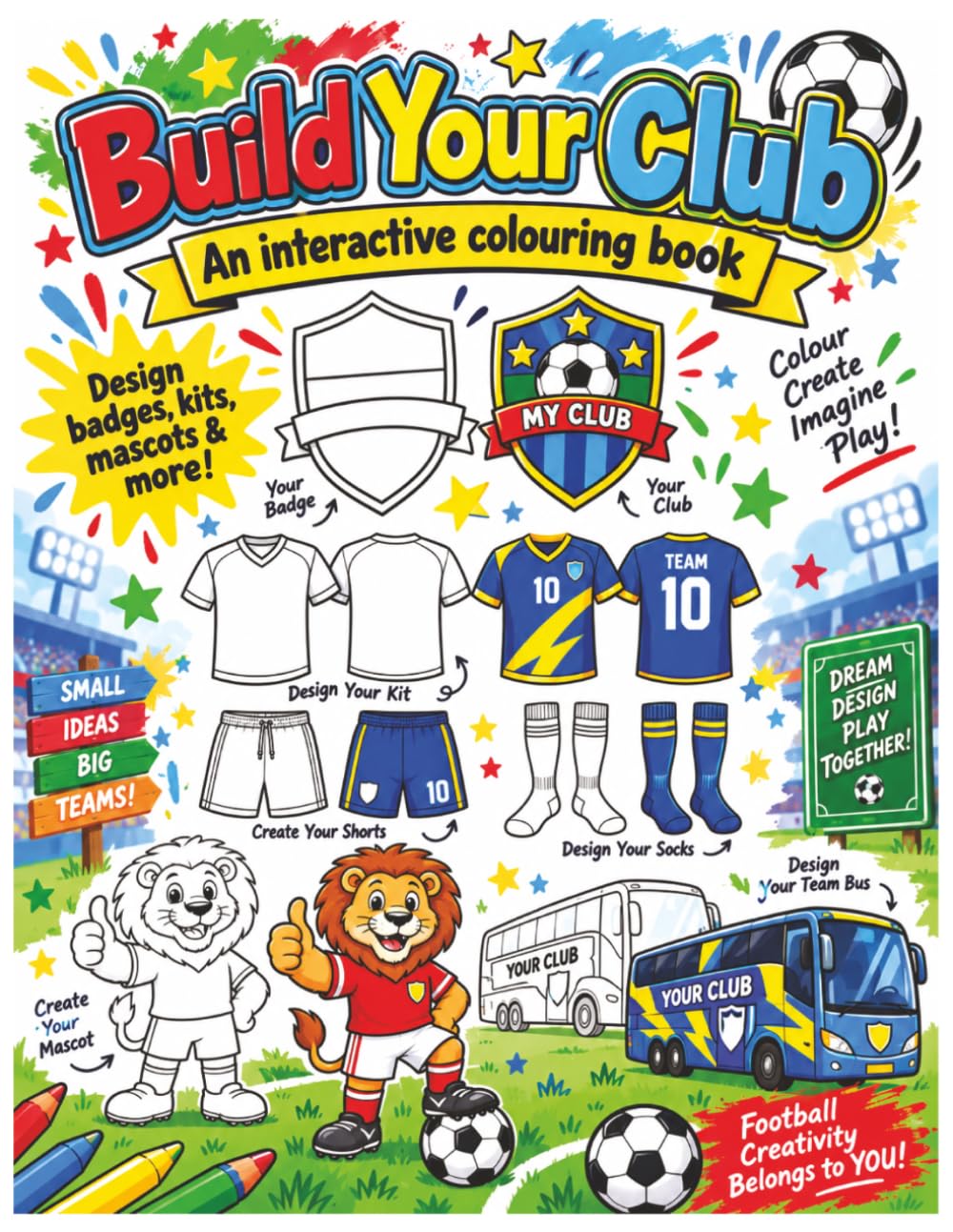 capítulo por capítulo baixar Build Your Club: Interactive Colouring Book-Build Your Football/Soccer Club Choose Name Design Kit, Badge, Mascot- Hours Of Screen Free Fun,... 68 Pages Ideal For Young Creative Minds.
