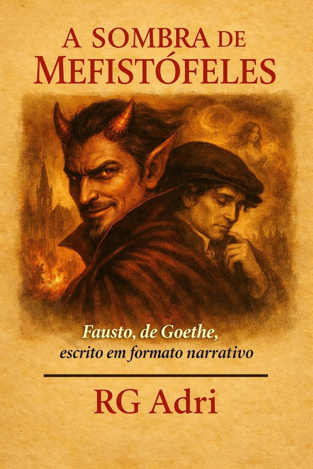 ler totalmente A Sombra de Mefistófeles: Fausto, de Goethe, escrito em formato narrativo (Clássicos em linguagem fácil de ler)