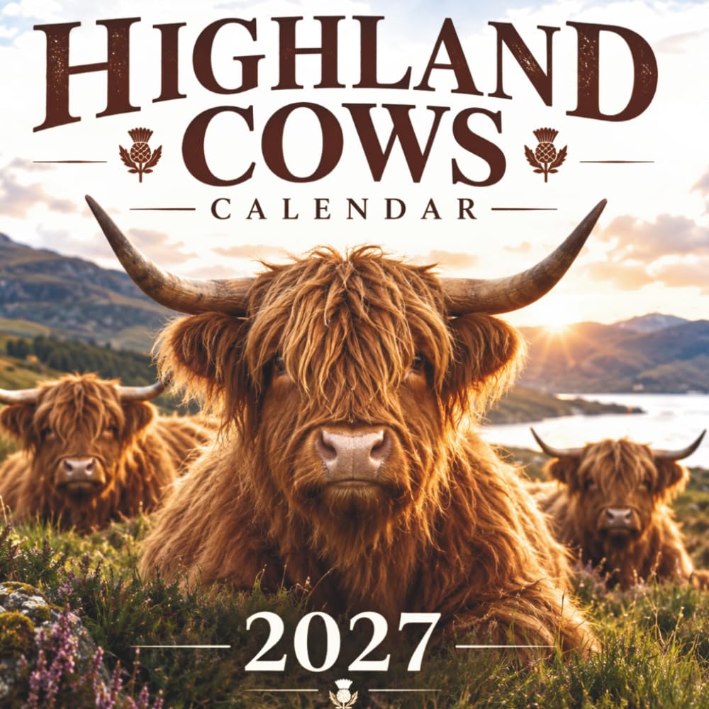 ler totalmente Highland Cows Calendar 2027: A Year of Fluffy Charm, Scottish Landscapes, and Gentle Highland Cattle