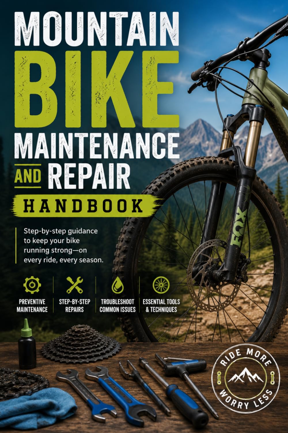 ler totalmente Mountain Bike Maintenance and Repair Handbook: The Complete Step-by-Step Guide to Fixing, Tuning, and Maintaining Your Mountain Bike Like a Pro Mechanic