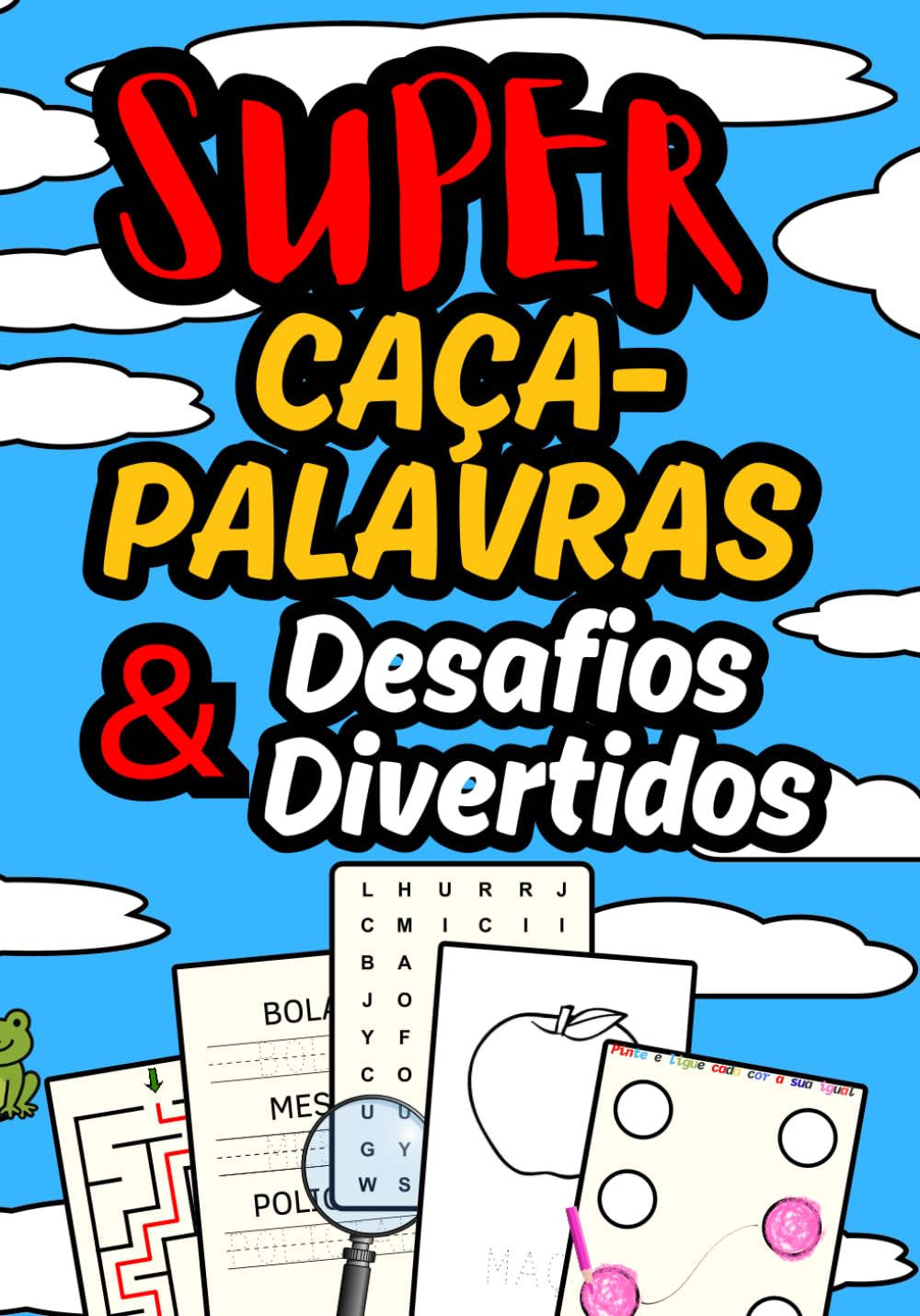 capítulo por capítulo baixar Super caça palavras & desafios Divertidos: Livro de atividades em Português para crianças: caça-palavras, labirintos, desenhos para colorir e... Search and Activity Book for Kids Ages 6-12