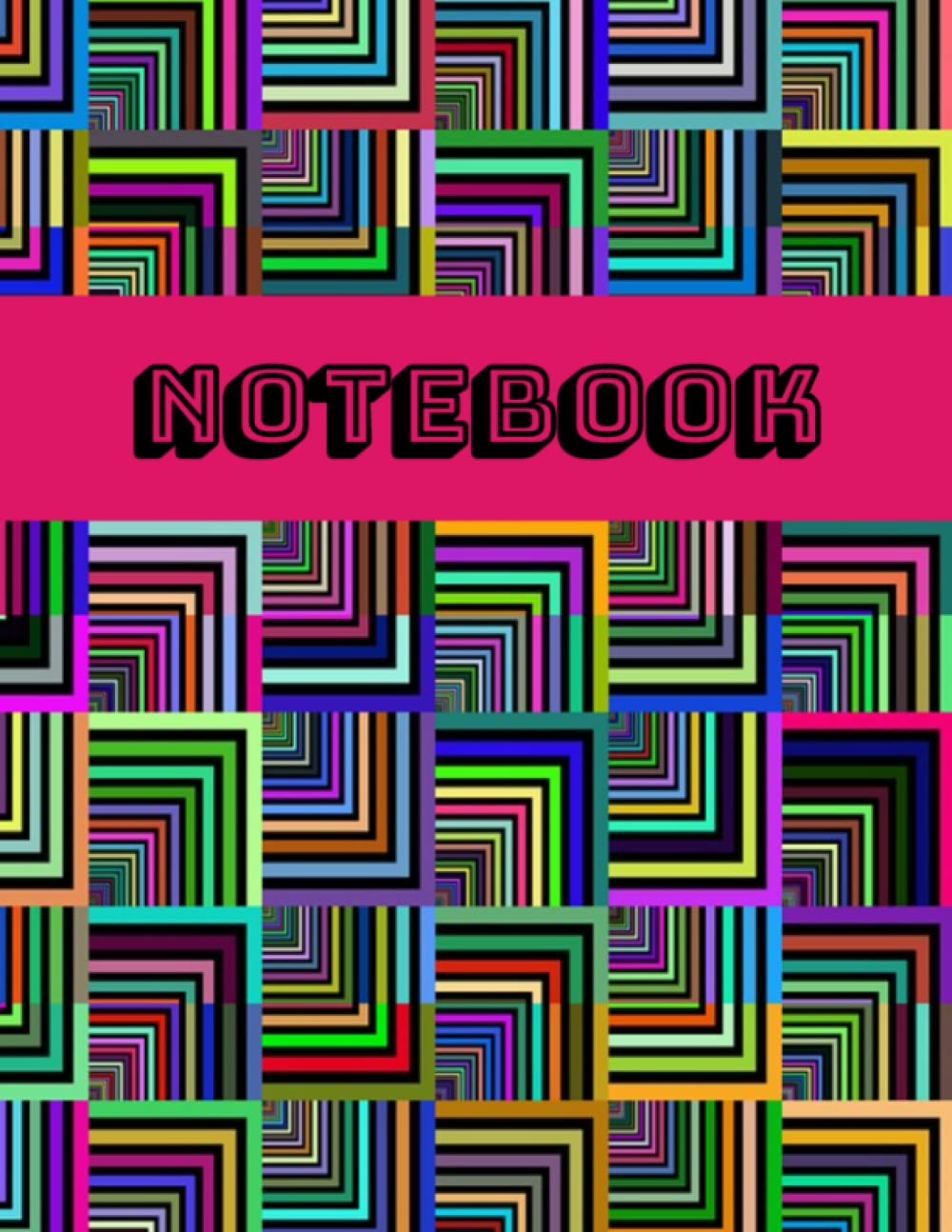 ler totalmente Notebook: 8.5x11 Cool, Large Hot Pink/Multicolor, Notebook/Journal: 120 college-ruled pages, Glossy cover