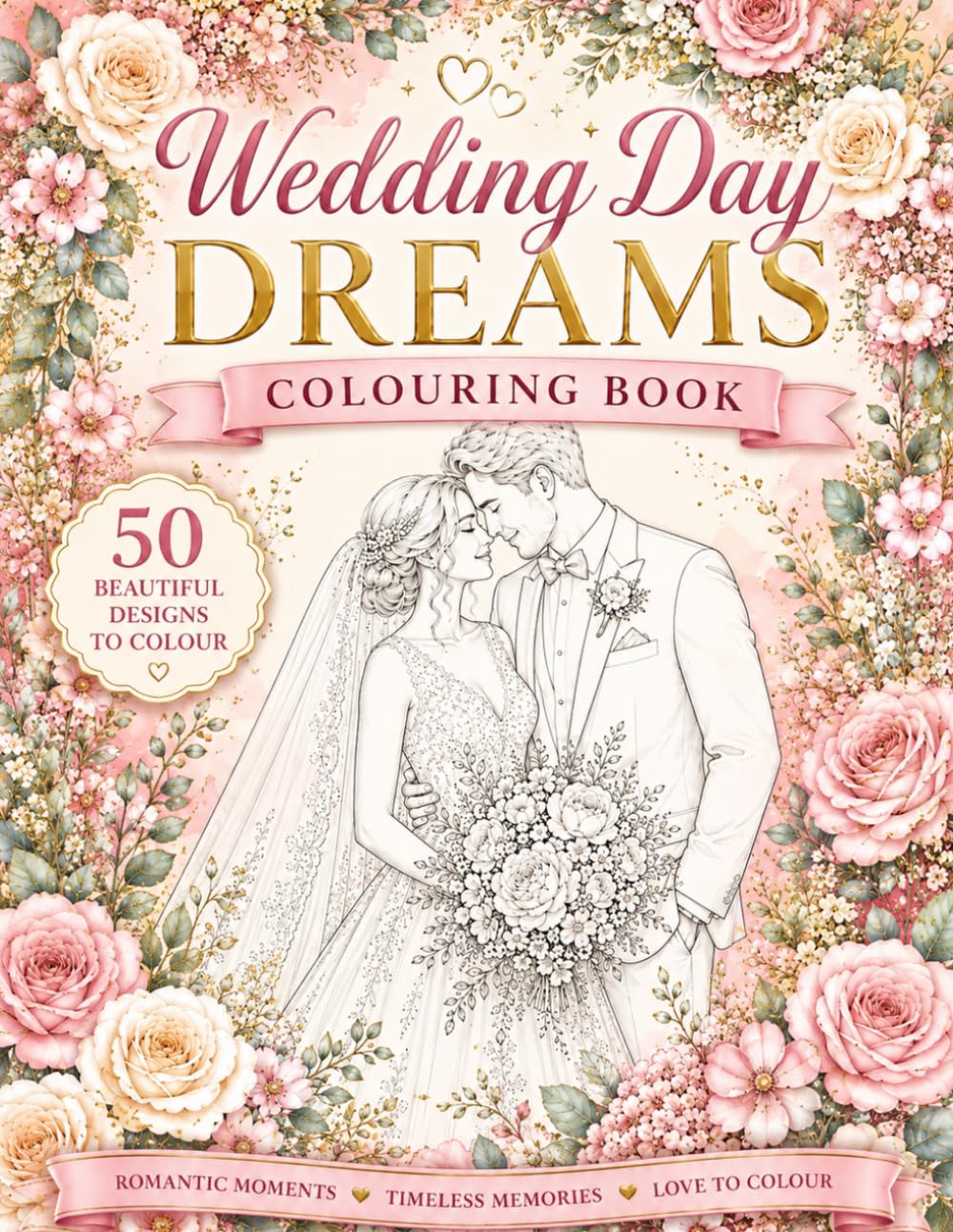Wedding Day Dreams: An Elegant Wedding Colouring Book: Romantic Brides, Dresses, Venues, Cakes & Beautiful Wedding Details baixar livro de graça