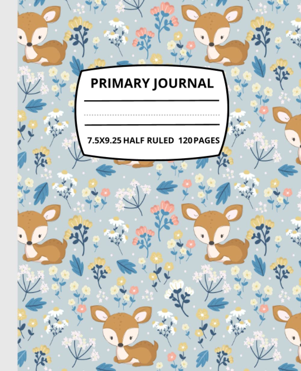 capítulo por capítulo baixar Primary Composition notebook K-2: Cute Animals Digital Paper Primary story journal with Picture Space and Dotted Midline| Top Half Blank |... | for writing and drawing size 7.5” x 9.25”