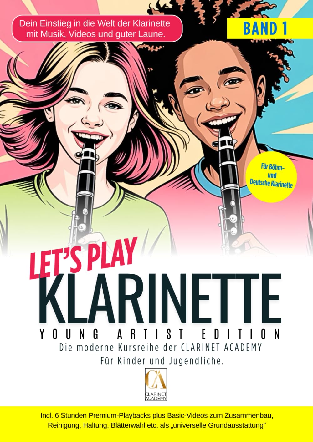 capítulo por capítulo baixar LET'S PLAY KLARINETTE: Die moderne Klarinettenschule für Kinder und Jugendliche Band 1. Mit über 6 Stunden Video-Playbacks, Basic-Videos, Quiz, Musik-ABC und mehr. (German Edition)