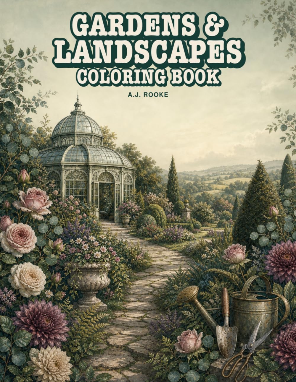 capítulo por capítulo baixar Gardens & Landscapes Coloring Book: 55 Detailed Garden and Landscape Designs for Creative Relaxation (A.J. Rooke Coloring Books)