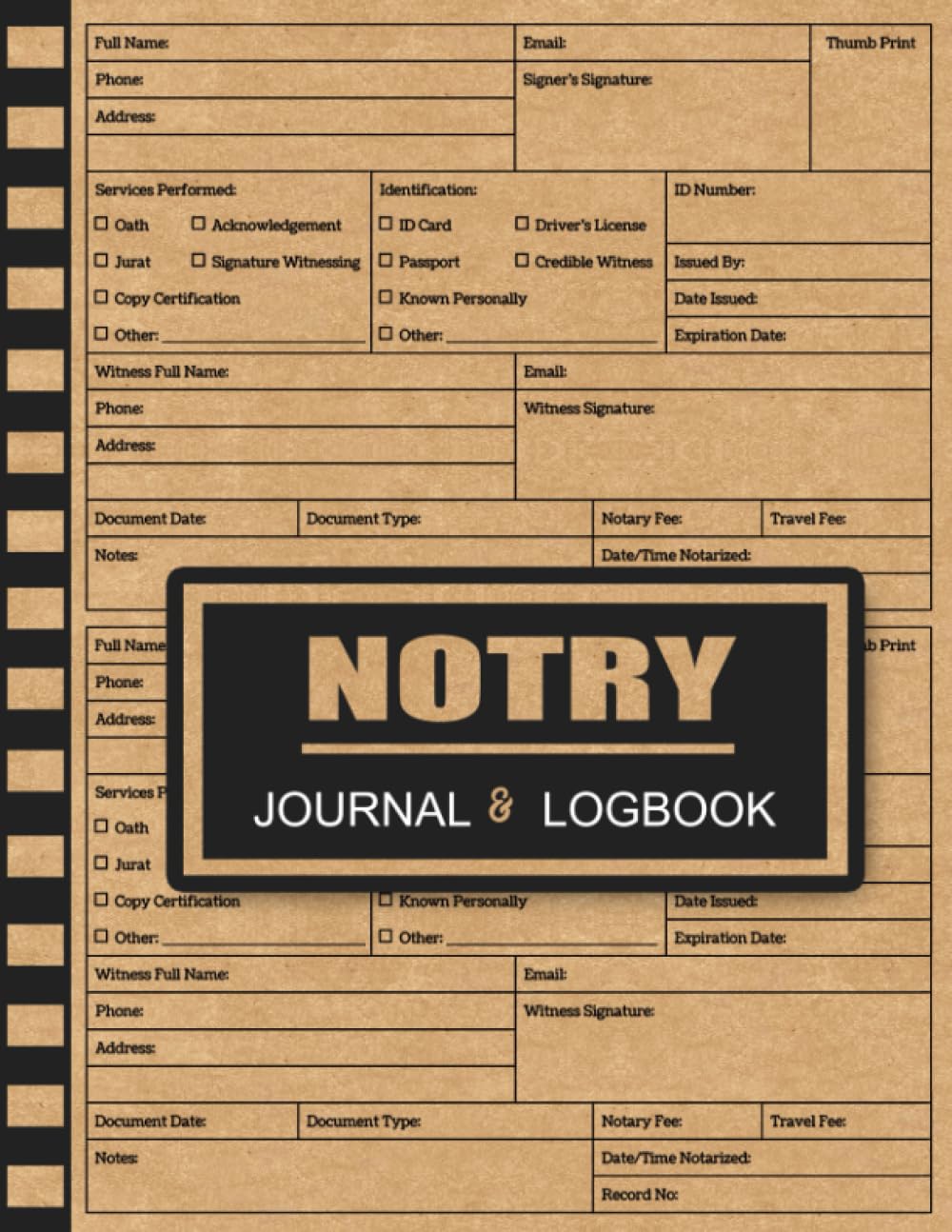 Notary Journal Log Book: Official Notary Log Book To Record Notarial Acts | Over 220 Entries, 110 Pages, 8 x11 inches baixar livro de graça