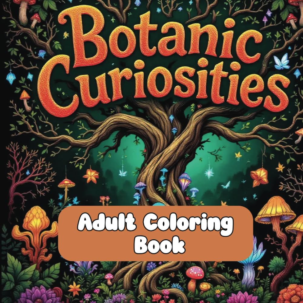capítulo por capítulo baixar Botanic Curiosities-Adult Coloring/Activity Book: Discover intricate illustrations of rare plants, curious blooms, and timeless botanical specimens.... the natural world through mindful coloring