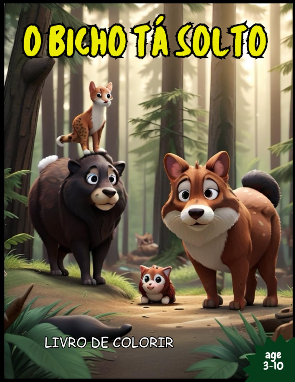 ler totalmente O BICHO TA SOLTO: LIVRO DE COLORIR (Portuguese Edition)