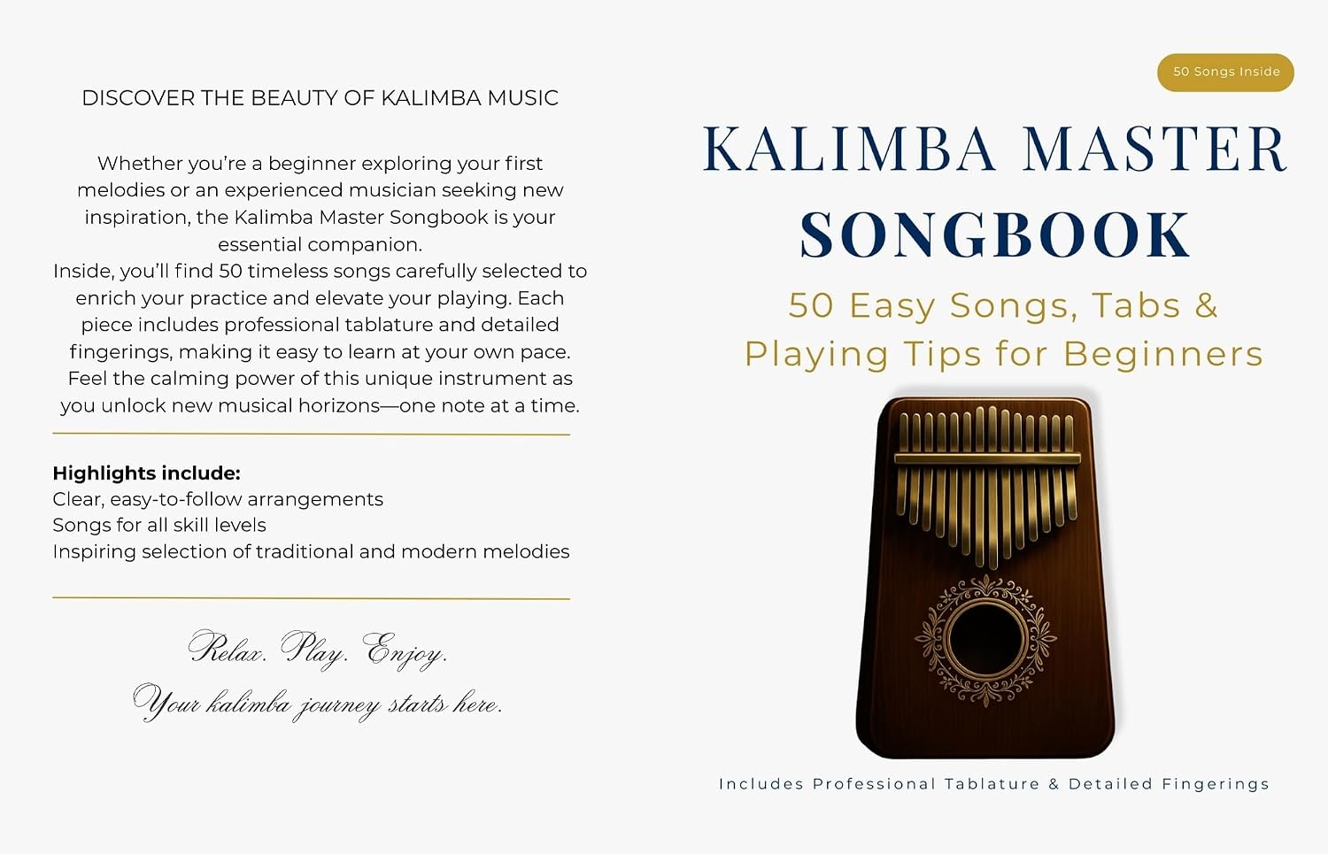 Kalimba Master Songbook: 50 Easy Songs, Tabs & Playing Tips for Beginners (English Edition) baixar o livro de graça
