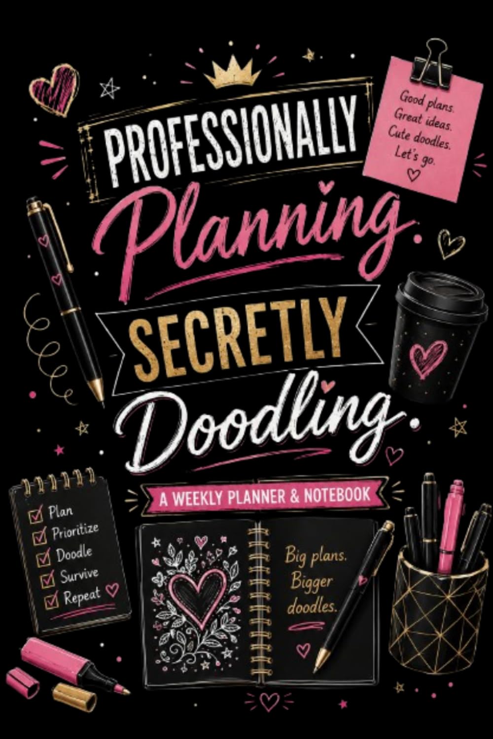 Professionally Planning. Secretly Doodling: 6 x 9 Blank Lined Notebook Journal - Funny Saying Sarcastic Work Gag Gift for Office Coworkers, Employees, Adults, Boss baixar o livro de graça