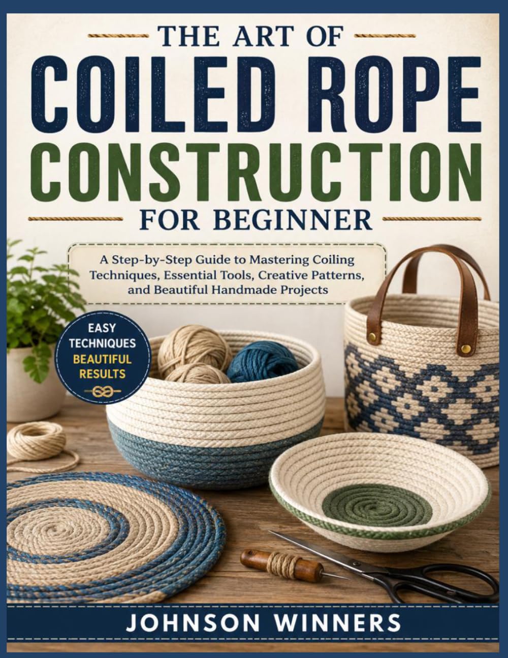 THE ART OF COILED ROPE CONSTRUCTION FOR BEGINNER: A Step-by-Step Guide to Mastering Coiling Techniques, Essential Tools, Creative Patterns, and Beautiful Handmade Projects baixar livro de graça