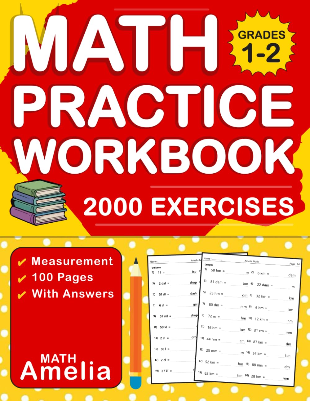 capítulo por capítulo baixar Measurement Workbook For Grades 1-2 With Answers Key: Measurement Practice Problems For 1st and 2nd Grade | Measurement Worksheets For Kids Ages 6-8 ( 2000 Exercises )