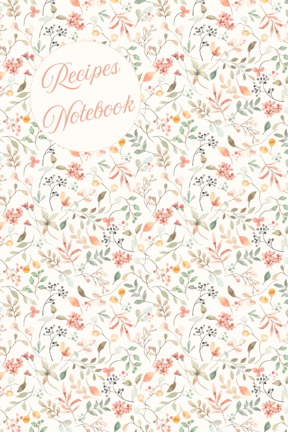 ler totalmente Cute Little Flowers and Leaves Recipes Notebook: 6 x 9 inches with 110 lines grid pages