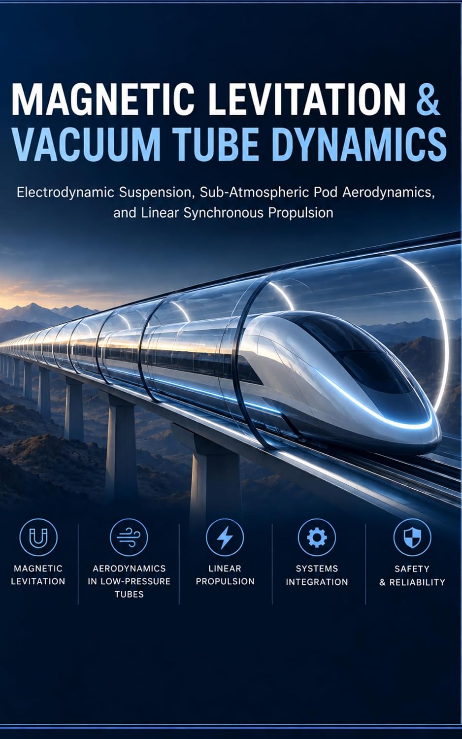 ler totalmente Magnetic Levitation & Vacuum Tube Dynamics: Electrodynamic Suspension, Sub-Atmospheric Pod Aerodynamics, and Linear Synchronous Propulsion (English Edition)