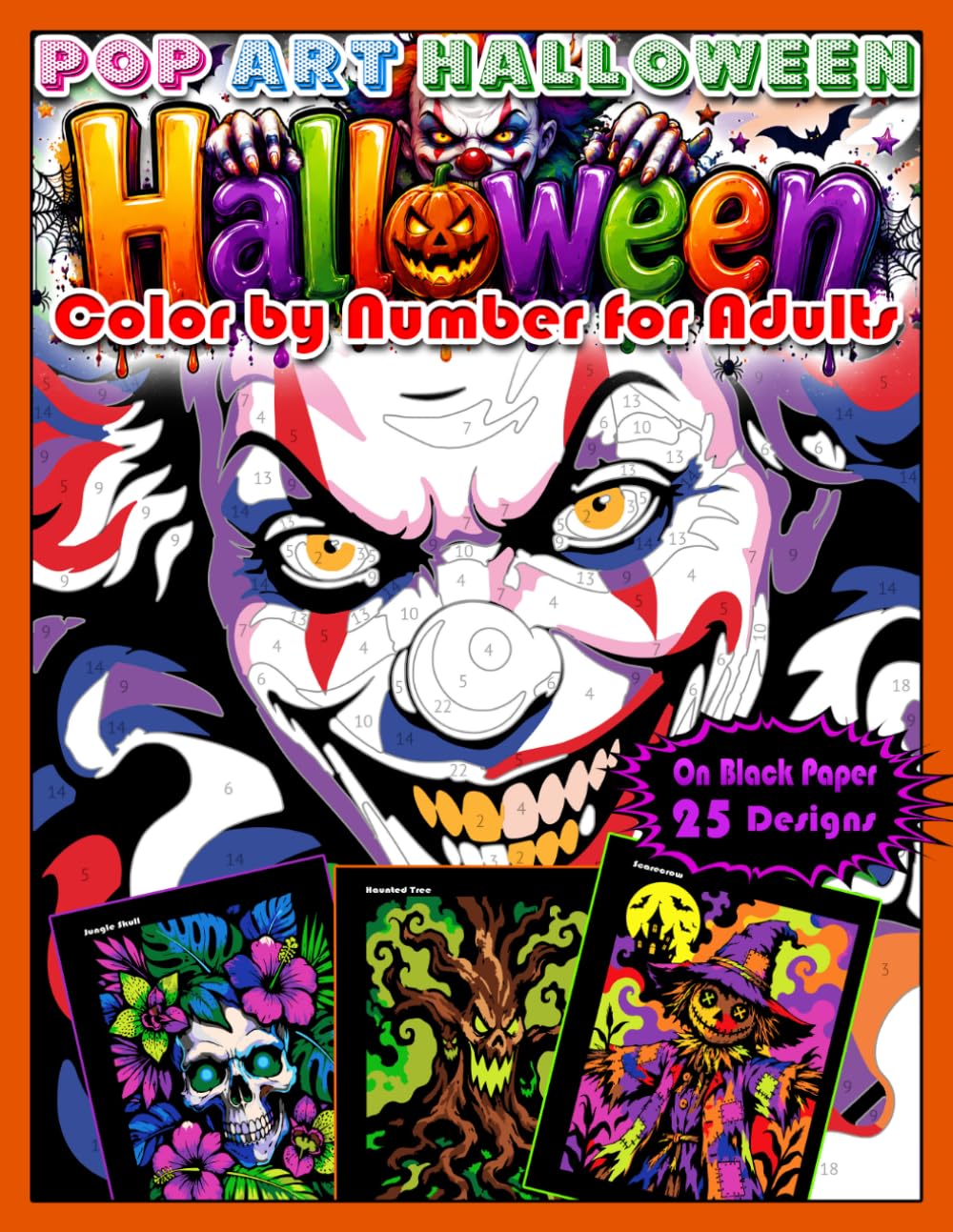 capítulo por capítulo baixar Halloween: Color by Number for Adults: Pop Art Halloween Paint by Number with Dazzling Spooky Images, Color Quest on Black Paper, Coloring book for Relaxation and Stress Relief |Black Background|