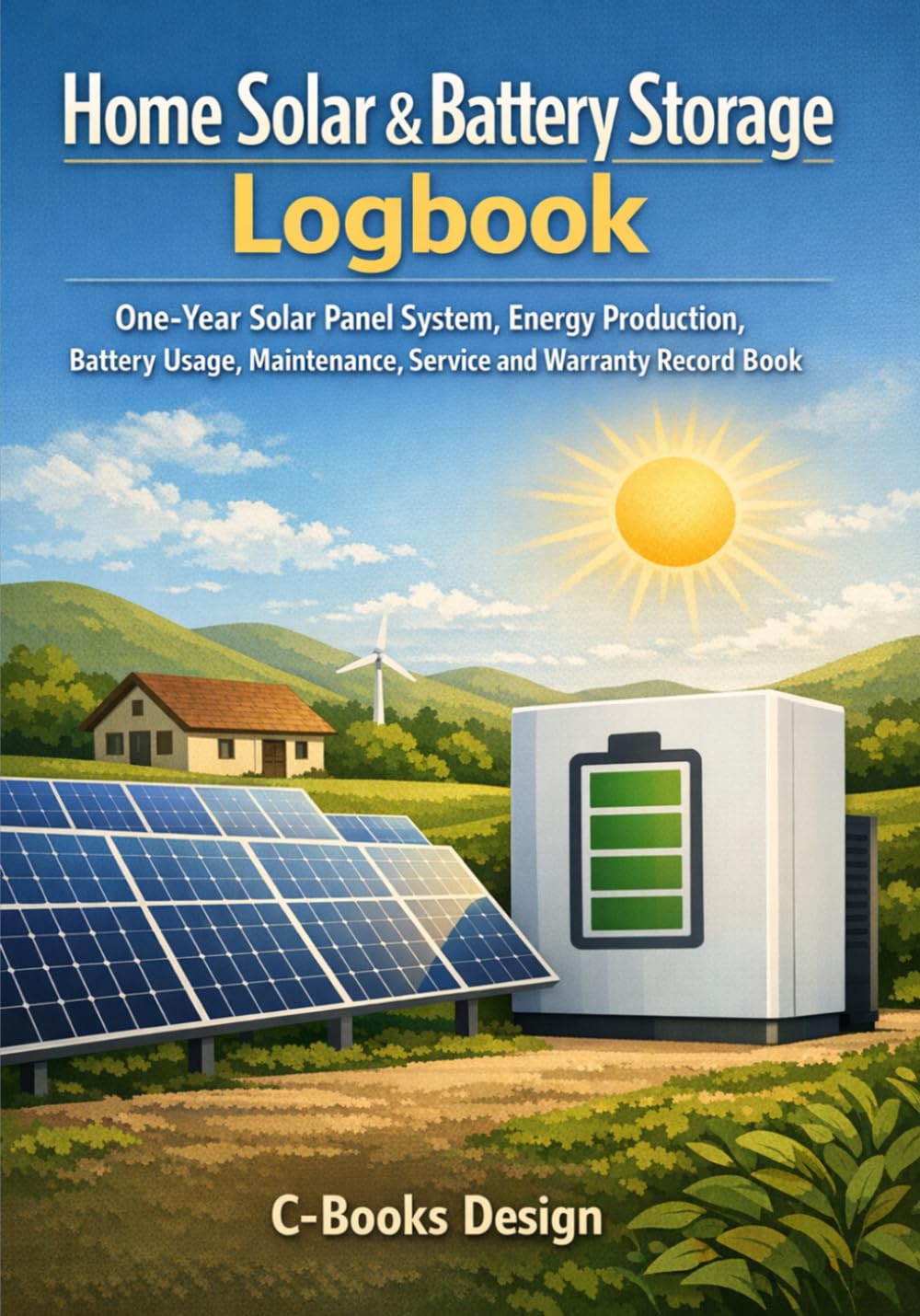 capítulo por capítulo baixar Home Solar & Battery Storage Logbook: One-Year Solar Panel System, Energy Production, Battery Usage, Maintenance, Service and Warranty Record Book I 7" x 10"