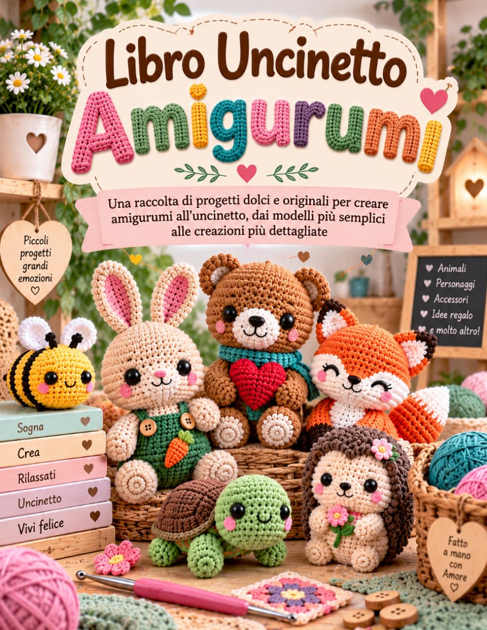 ler totalmente Libro Uncinetto Amigurumi: Una raccolta di progetti dolci e originali per creare amigurumi all’uncinetto, dai modelli più semplici alle creazioni più dettagliate (Italian Edition)