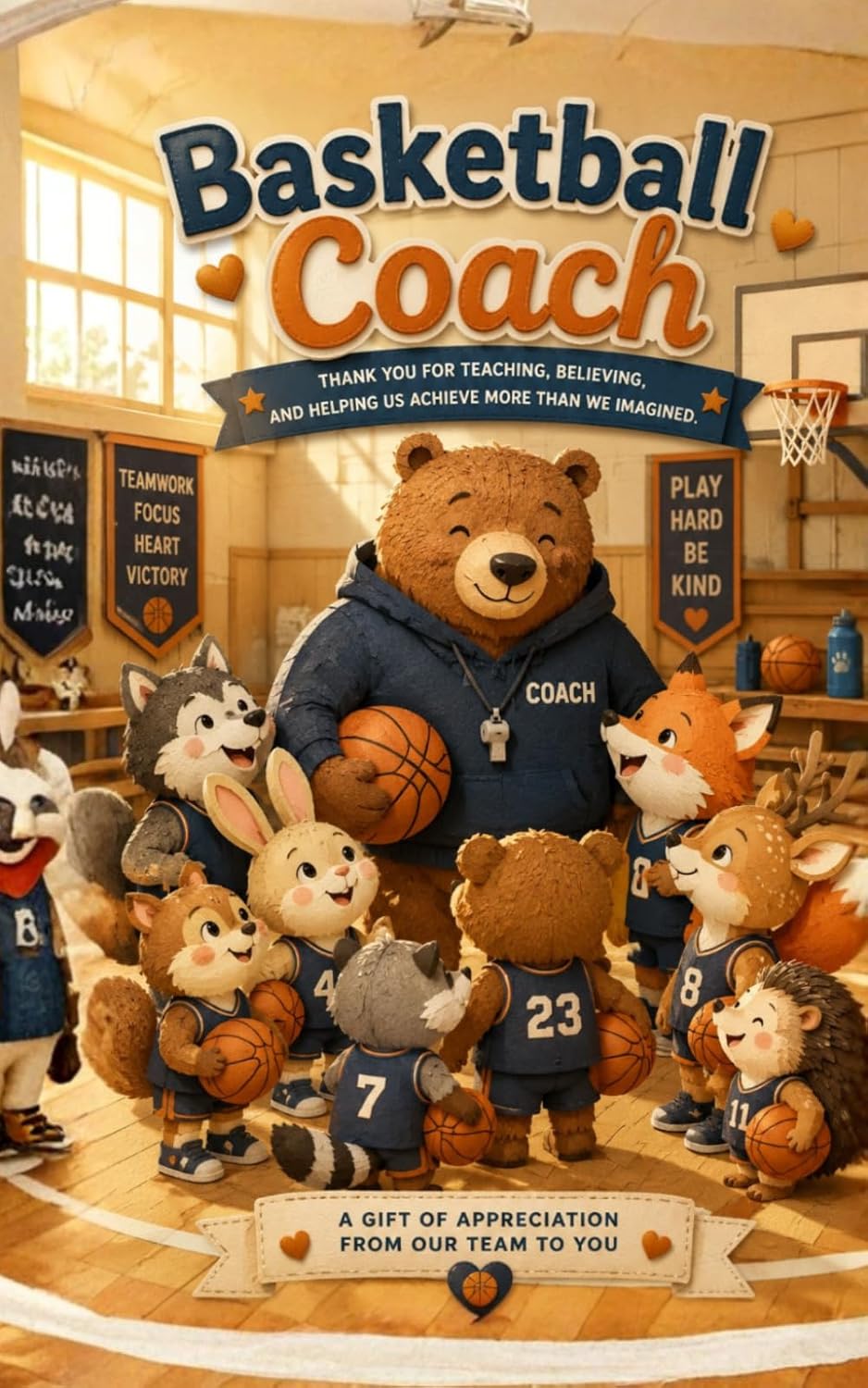 ler totalmente Basketball Coach Thank You for Teaching, Believing, and Helping Us Achieve More Than We Imagined: A Heartwarming Gift of Appreciation from the Team (Heart of the Job Series)