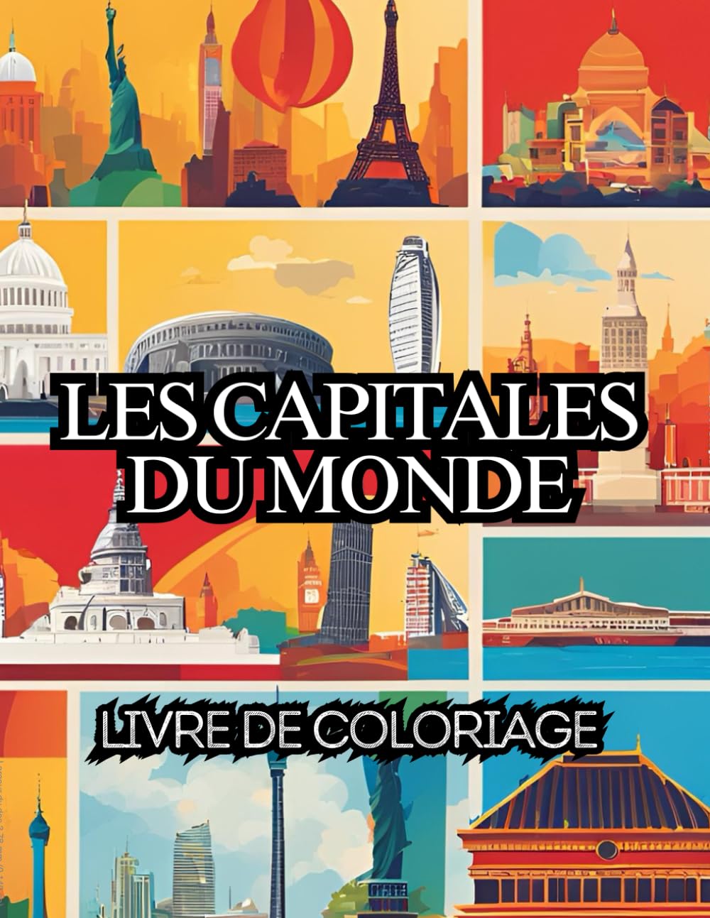 ler totalmente Les capitales du monde: Dessins à colorier, pour tous les âges, Coloriage relaxant sur les capitales du monde, Paris, Tokyo, Londres, Rome et bien d'autres (French Edition)
