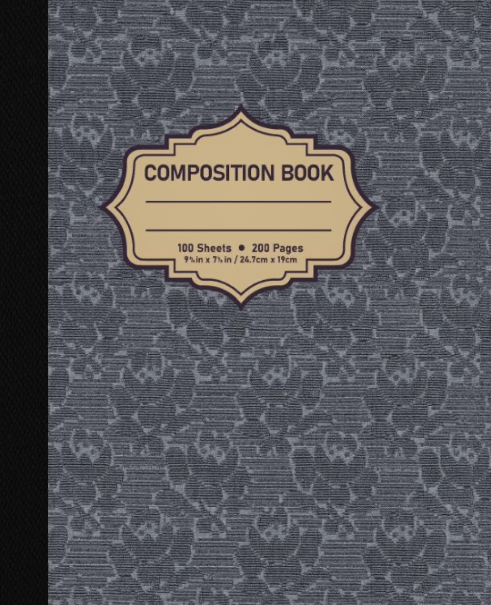 ler totalmente Vintage Antique Composition Notebook: College-Ruled Book, 200 Pages For Students, Large Size 7.5 x 9.25, Aesthetic Journal For School, College, Office, Work, Projects